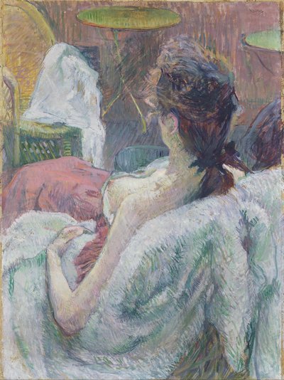 The Model Resting av Henri de Toulouse Lautrec